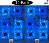 12-pack: NEW Enermax Twister 80mm Blue LED 3pin 12V ON/OFF Switch Case Cooling Fan