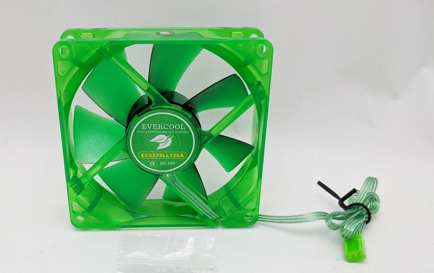 NEW Evercool Ever Green Quiet 16dBA 90mm 3pin PC Case Cooling Fan EGF-9