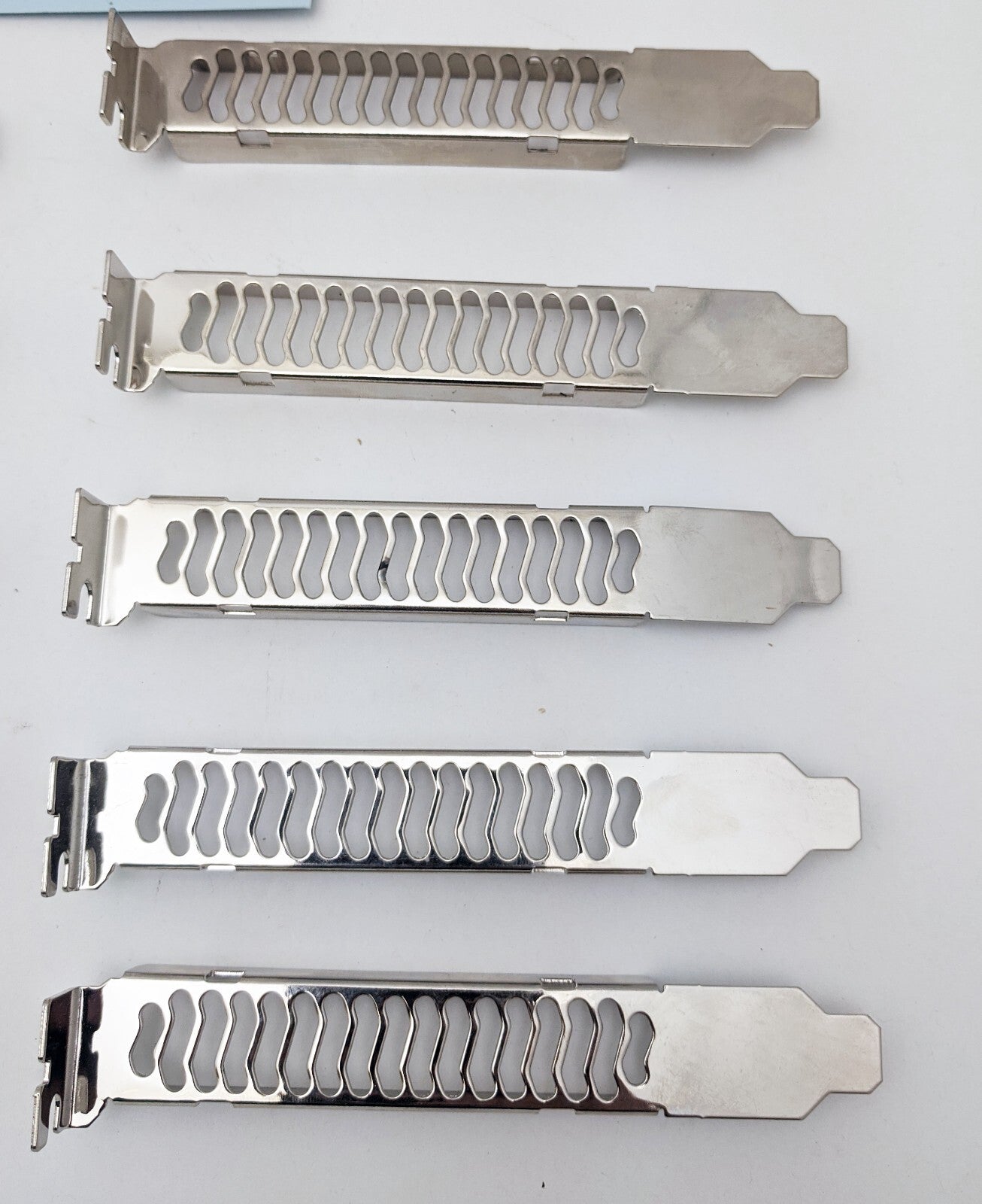 NEW 10-Pack Chrome PC Case Air Ventilated Addon Card Expansion Slot Cover Plates