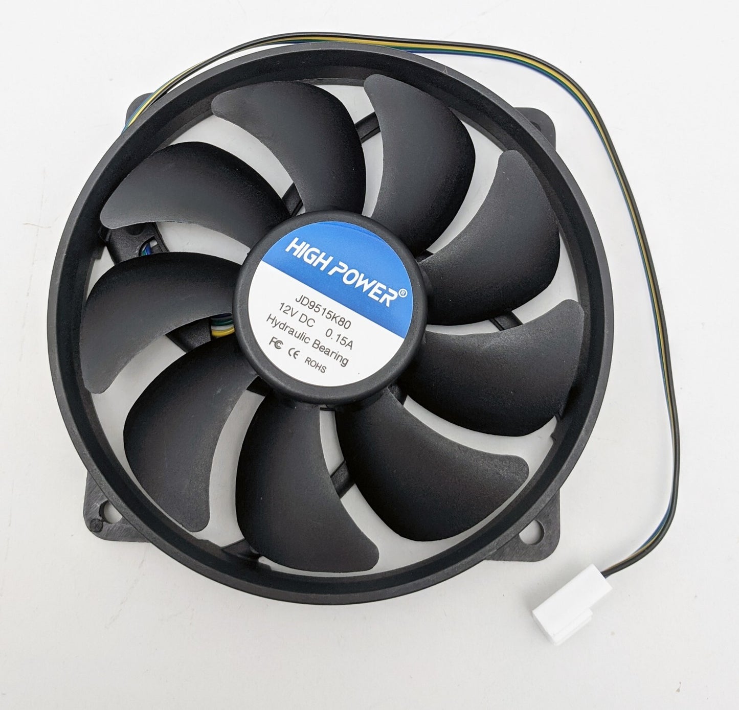 5-Pack: NEW HIGH POWER® Low-Profile 95mm x 15mm Replacement 4-pin PWM CPU Cooling Fan on 80-mm Frame Model: JD9515K80