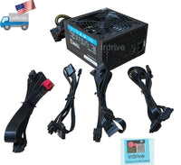 Lot 4pcs: PowerSpec 750W 80plus Bronze 2x PCIE Modular Cable ATX PC Power Supply