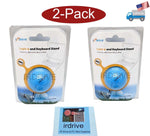 2-Pack: NEW Logisys Blue Golf Ball Anti-Slip Notebook, PC Keyboard, Cell Phone Tilt Stand ST01BL