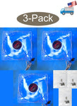 Lot 3: New Enermax Twister 90mm BLUE LED (ON/OFF Switch) 12V 3pin PC Case Cooling Fan Model: XUCEV9N (Copy)