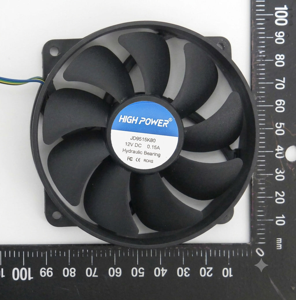 5-Pack: NEW HIGH POWER® Low-Profile 95mm x 15mm Replacement 4-pin PWM CPU Cooling Fan on 80-mm Frame Model: JD9515K80