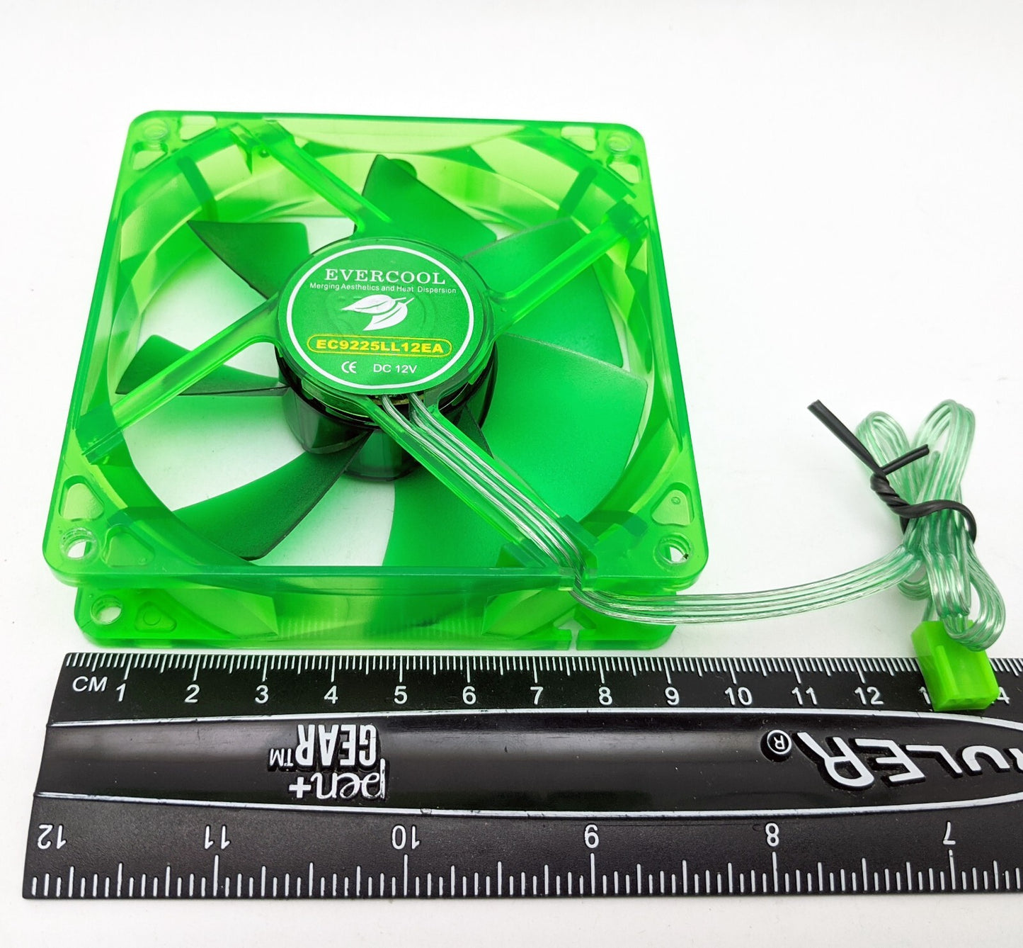 NEW Evercool Ever Green Quiet 16dBA 90mm 3pin PC Case Cooling Fan EGF-9
