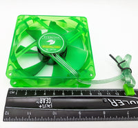 3-pack: NEW Evercool Ever Green Quiet 16dBA 90mm 3pin PC Case Cooling Fan EGF-9