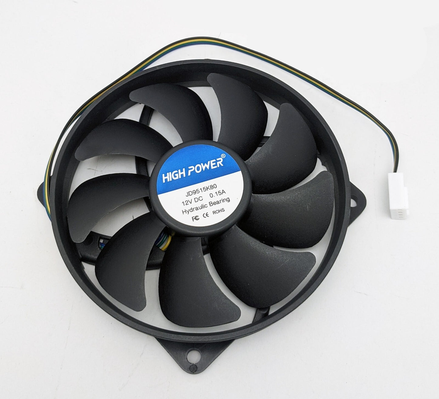 5-Pack: NEW HIGH POWER® Low-Profile 95mm x 15mm Replacement 4-pin PWM CPU Cooling Fan on 80-mm Frame Model: JD9515K80