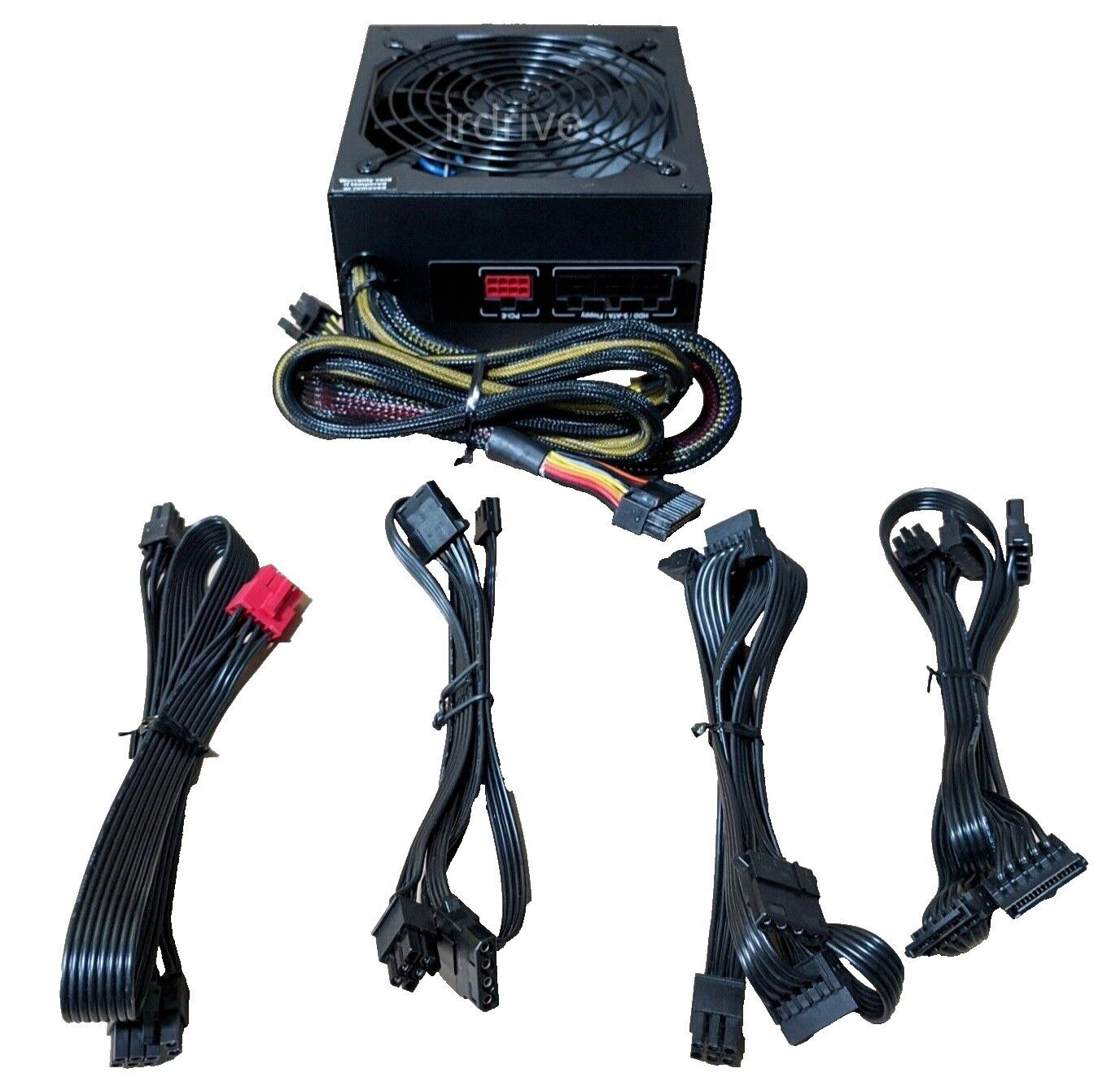 Lot 8pcs: PowerSpec 750W 80plus Bronze 2x PCIE Modular Cable ATX PC Power Supply