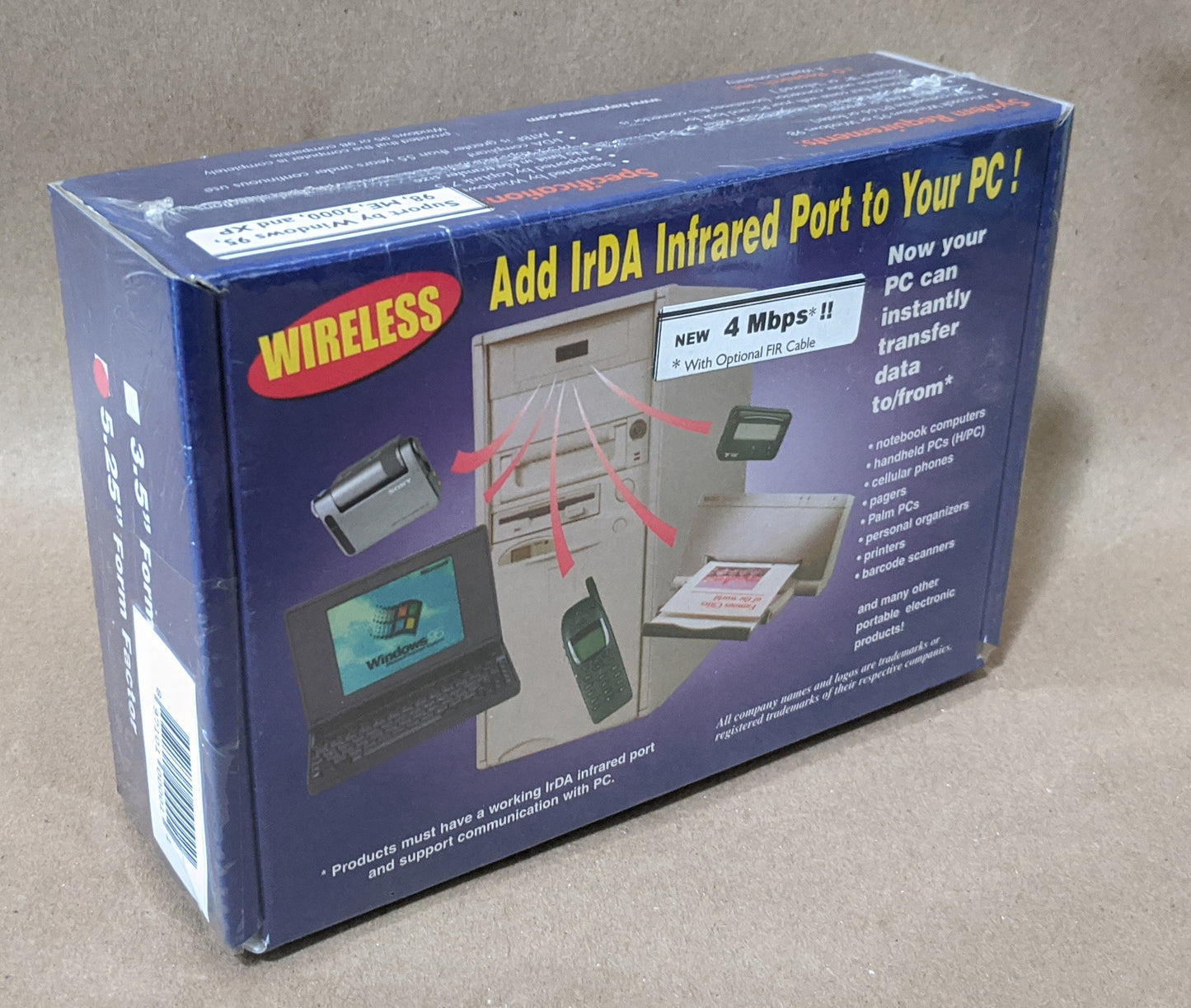 Beige 5.25" Form Factor IrDA Infrared Drive - Retail Version