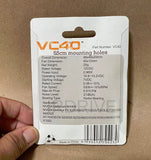 NEW Logisys VC40 40mm 2pin VGA Card Cooler fan w/ 55mm Mounting Holes + Paste