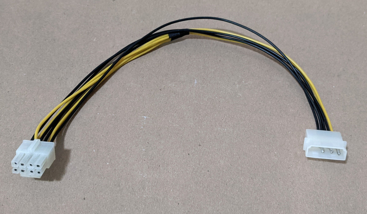 Molex Peripheral Power Connector to 8pin 12V,4pin ATX Motherboard Adapter Cable