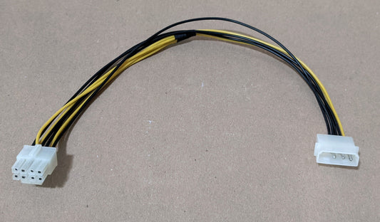 Molex Peripheral Power Connector to 8pin 12V,4pin ATX Motherboard Adapter Cable