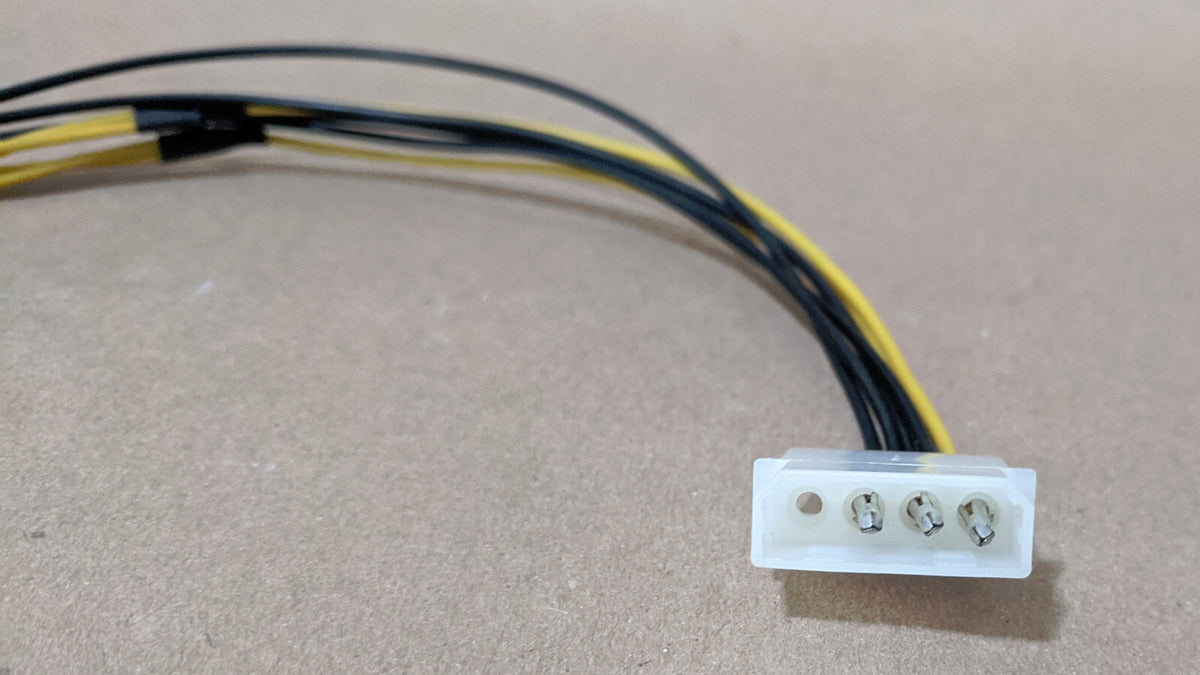 Molex Peripheral Power Connector to 8pin 12V,4pin ATX Motherboard Adapter Cable