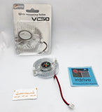 NEW Logisys VC50 50mm 2-pin VGA Card Cooler fan w/ 55mm Mounting Holes + Paste