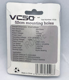 NEW Logisys VC50 50mm 2-pin VGA Card Cooler fan w/ 55mm Mounting Holes + Paste