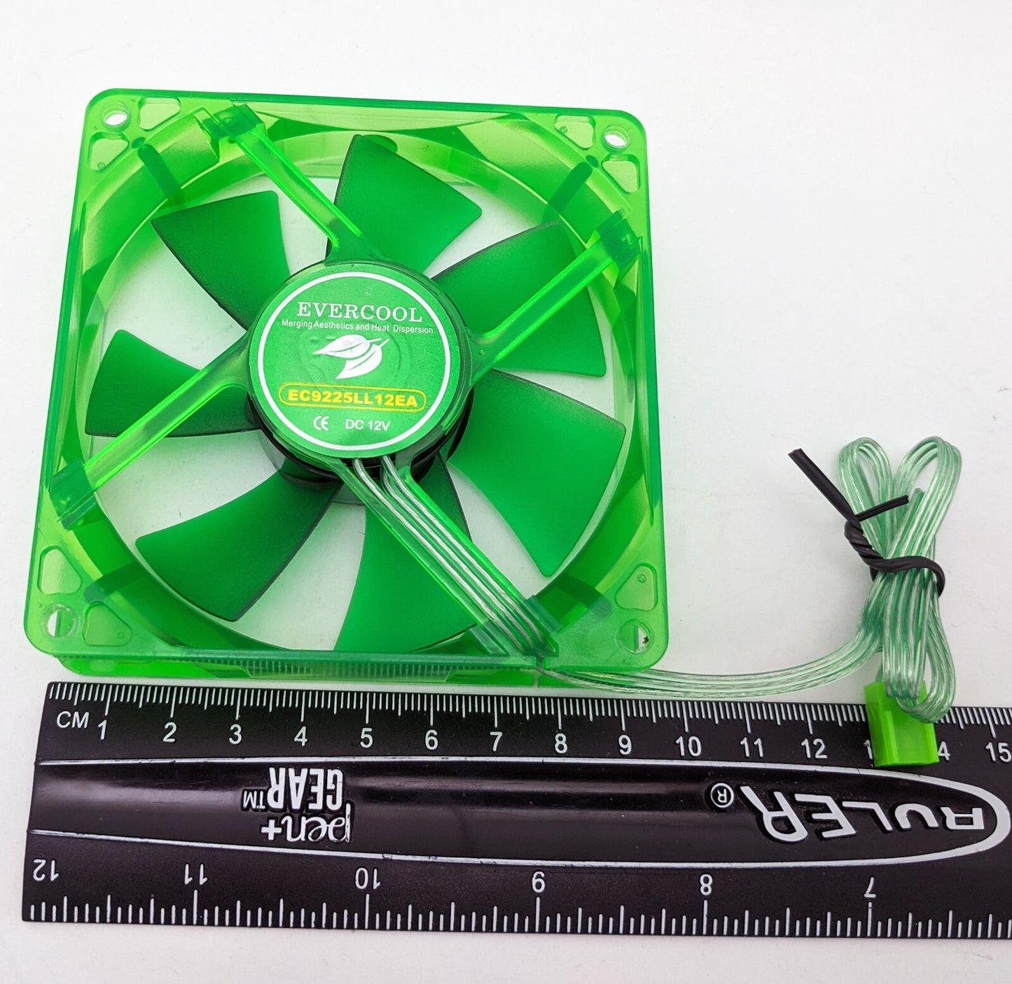 NEW Evercool Ever Green Quiet 16dBA 90mm 3pin PC Case Cooling Fan EGF-9