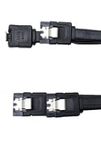 800-Pack: NEW 18-in SATA III 3.0 SSD/HDD Data Cables w/Locking Latch, 6Gbps