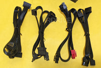 Lot 4pcs: PowerSpec 650W RGB LED Fan 80+ Bronze 2x PCIE SemiModular Power Supply