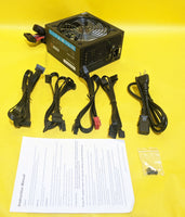 Lot 4pcs: PowerSpec 650W RGB LED Fan 80+ Bronze 2x PCIE SemiModular Power Supply