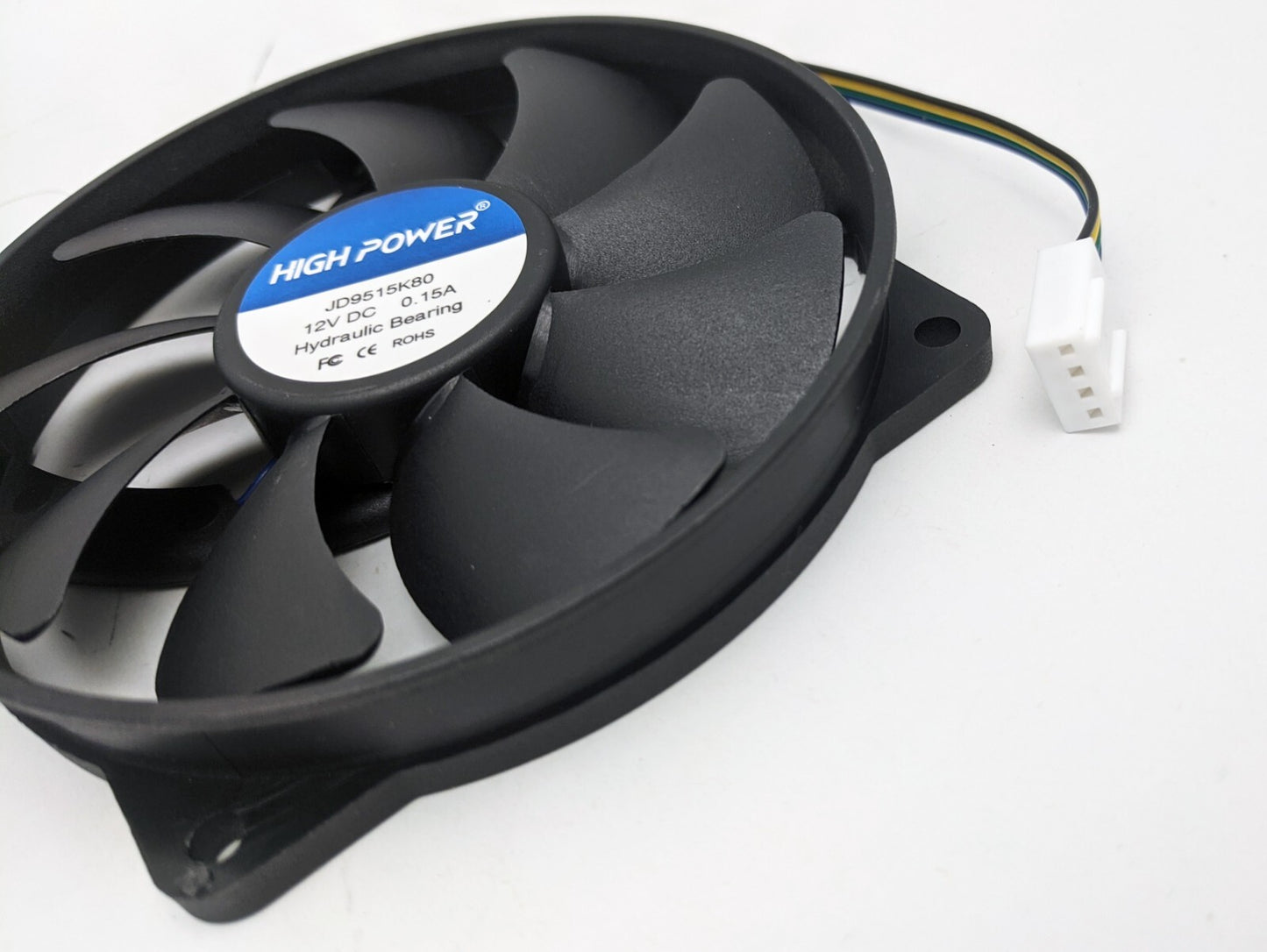 5-Pack: NEW HIGH POWER® Low-Profile 95mm x 15mm Replacement 4-pin PWM CPU Cooling Fan on 80-mm Frame Model: JD9515K80