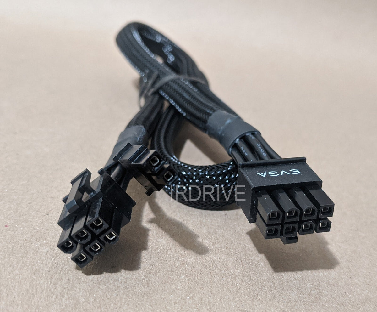 2-Pack: EVGA 8-Pin to Single 6+2-Pin PCI-E Power Cable P/N: W001-00-000147