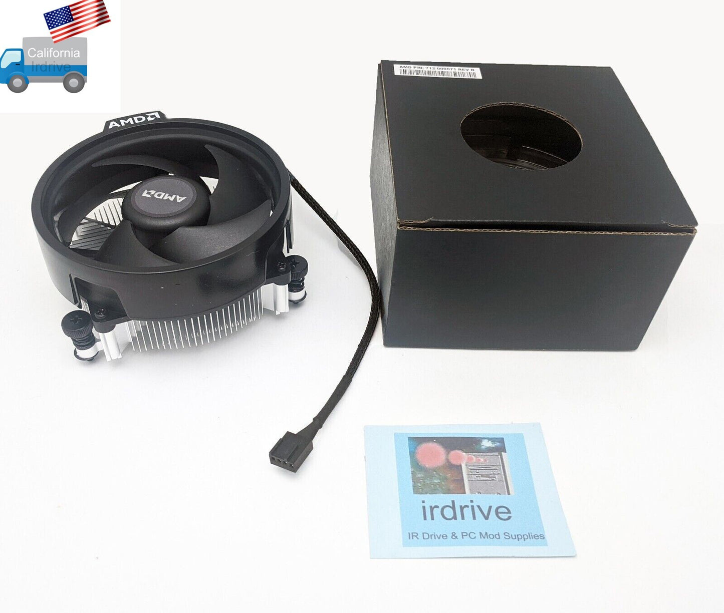 10-Pack AMD Wraith Stealth 712-000071 REV:B Socket AM4 CPU Cooler w/4pin PWM Fan