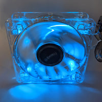 6pack: NEW Enermax Twister 80mm Blue LED 3pin 12V ON/OFF Switch Case Cooling Fan