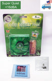 NEW Evercool Ever Green 80mm 3pin 16dBA Super Quiet  PC Case Cooling Fan EGF-8