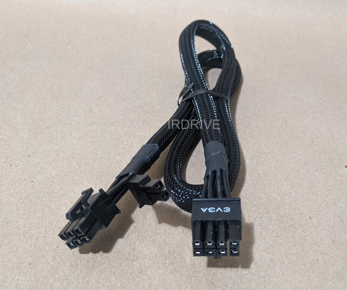 2-Pack: EVGA 8-Pin to Single 6+2-Pin PCI-E Power Cable P/N: W001-00-000147
