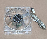 6pack: NEW Enermax Twister 80mm Blue LED 3pin 12V ON/OFF Switch Case Cooling Fan