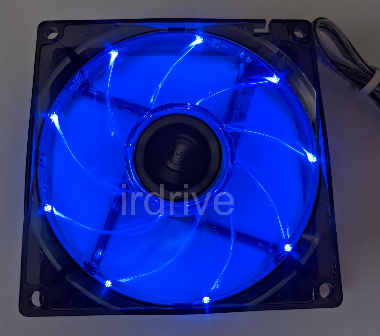 2-Pack: NEW Enermax 90mm x 25mm Blue LED 3-pin 12V PC Case Cooling Fan + Screws