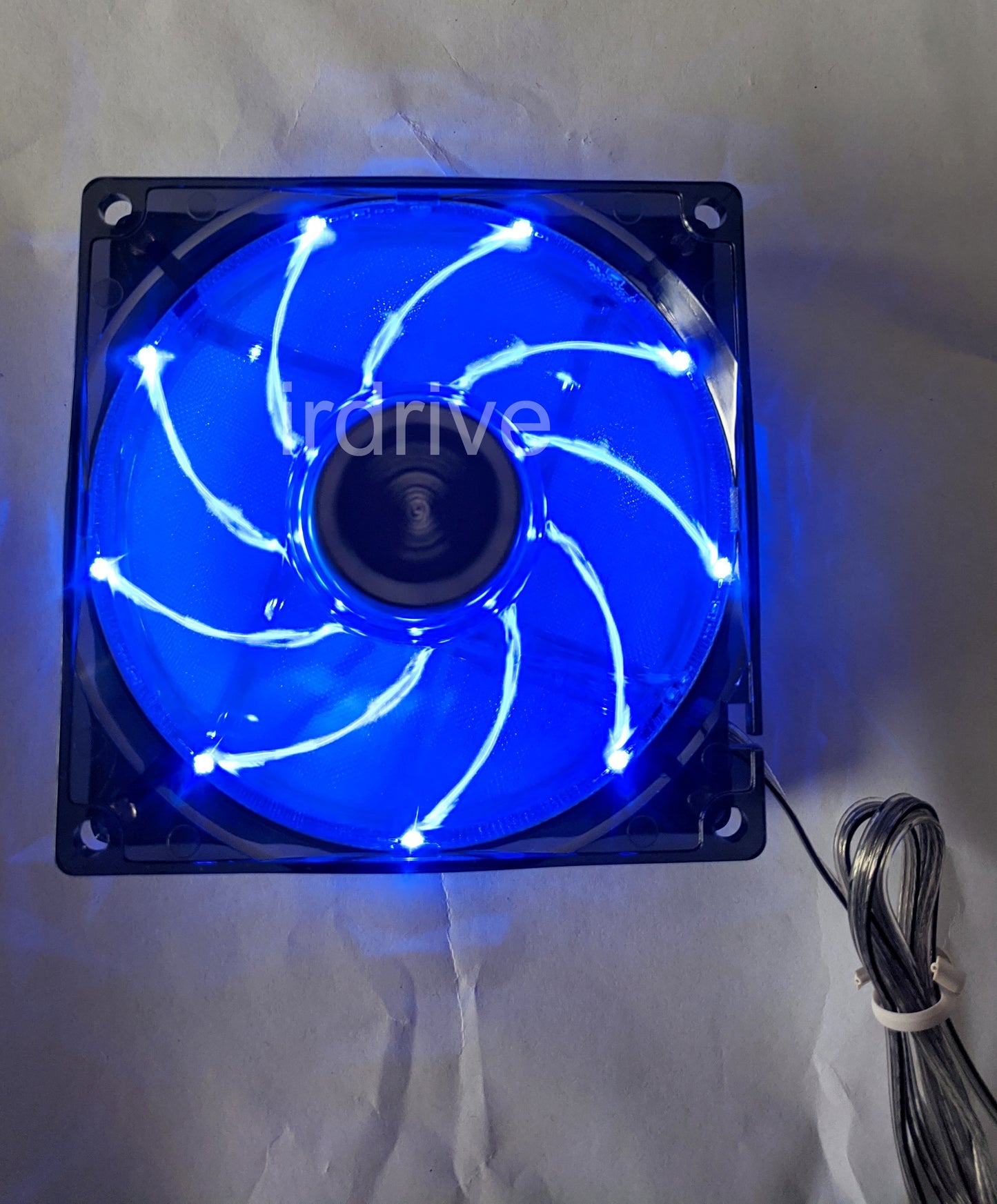 2-Pack: NEW Enermax 90mm x 25mm Blue LED 3-pin 12V PC Case Cooling Fan + Screws