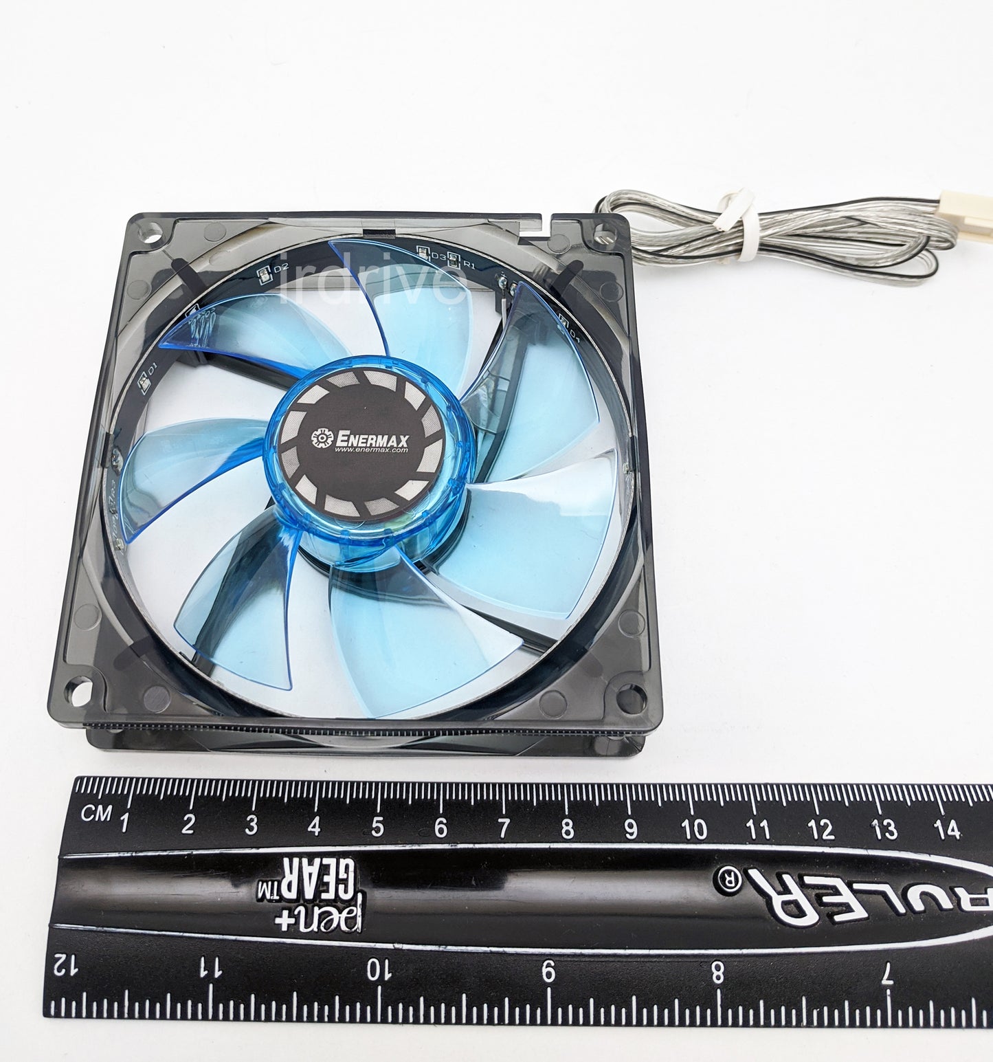 2-Pack: NEW Enermax 90mm x 25mm Blue LED 3-pin 12V PC Case Cooling Fan + Screws