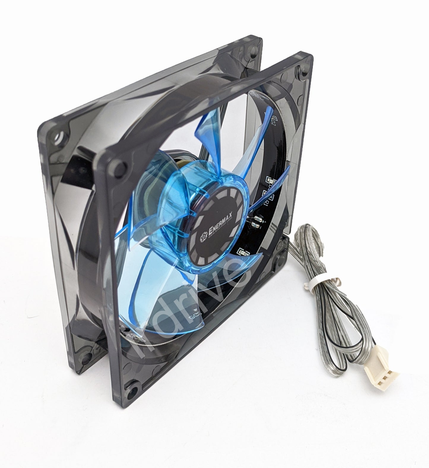 2-Pack: NEW Enermax 90mm x 25mm Blue LED 3-pin 12V PC Case Cooling Fan + Screws