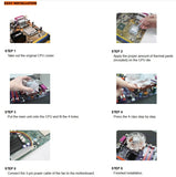2-Pack: NEW Evercool Overclock LED Cooler Fan for Intel Core 2 Duo P4 Socket T LGA 775 CPU HPH-9525CU