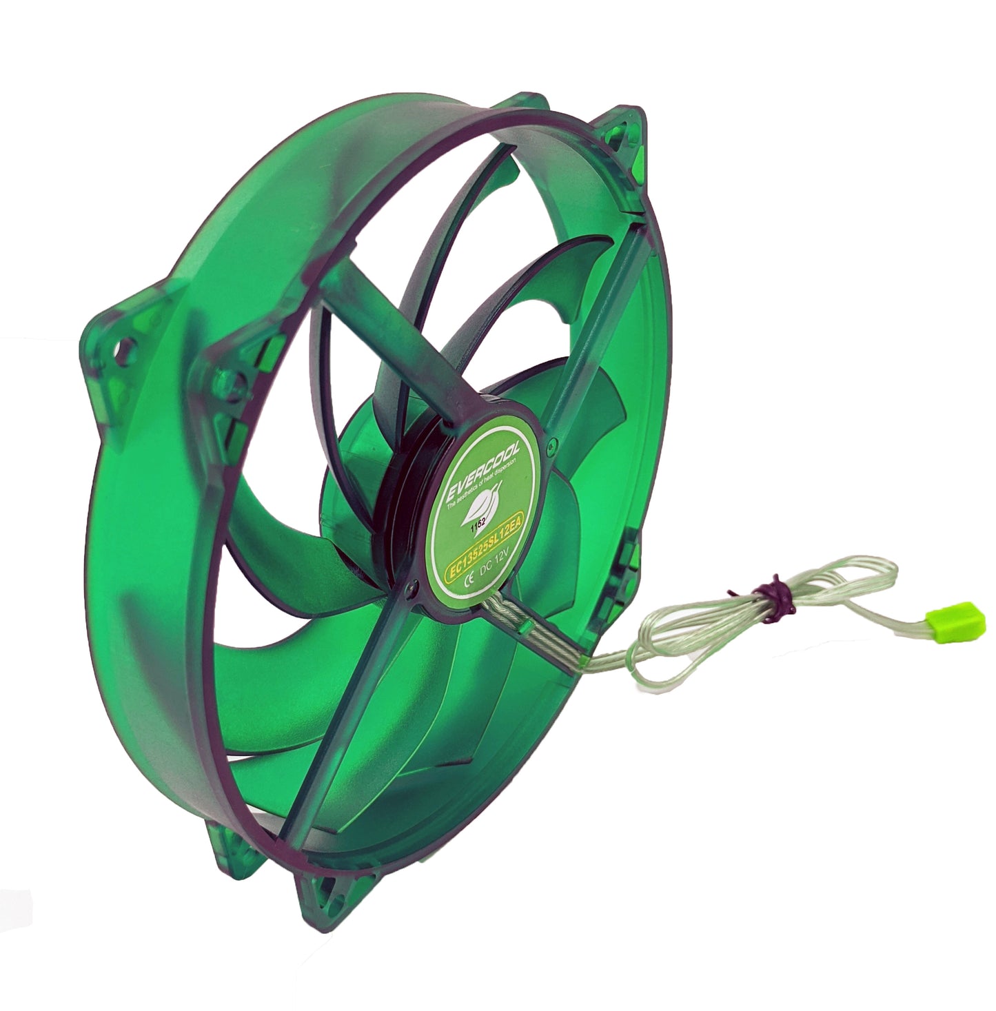 NEW Evercool Ever Green 135mm/140mm PC Case Cooling Fan Convert-to 120mm EGF-N12