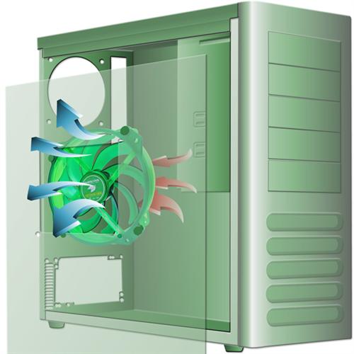 NEW Evercool Ever Green 135mm/140mm PC Case Cooling Fan Convert-to 120mm EGF-N12