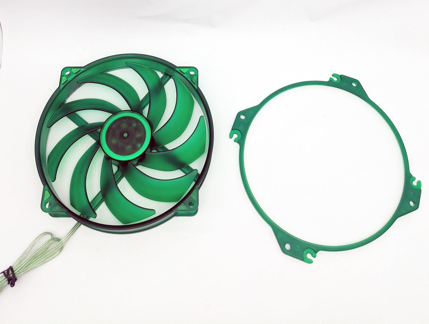 NEW Evercool Ever Green 135mm/140mm PC Case Cooling Fan Convert-to 120mm EGF-N12