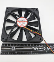 2-Pack: NEW Evercool 140mm Ball 3pin 12V 0.45A PC Case Cooling Fan EC14025M12CA