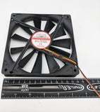 2-Pack: NEW Evercool 140mm Ball 3pin 12V 0.45A PC Case Cooling Fan EC14025M12CA