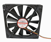 2-Pack: NEW Evercool 140mm Ball 3pin 12V 0.45A PC Case Cooling Fan EC14025M12CA