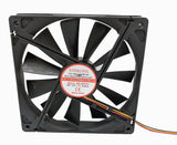 2-Pack: NEW Evercool 140mm Ball 3pin 12V 0.45A PC Case Cooling Fan EC14025M12CA