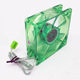 3pack: NEW Evercool Ever Green 80mm 3pin 16dBA Super Quiet  PC Case Cooling Fan EGF-8