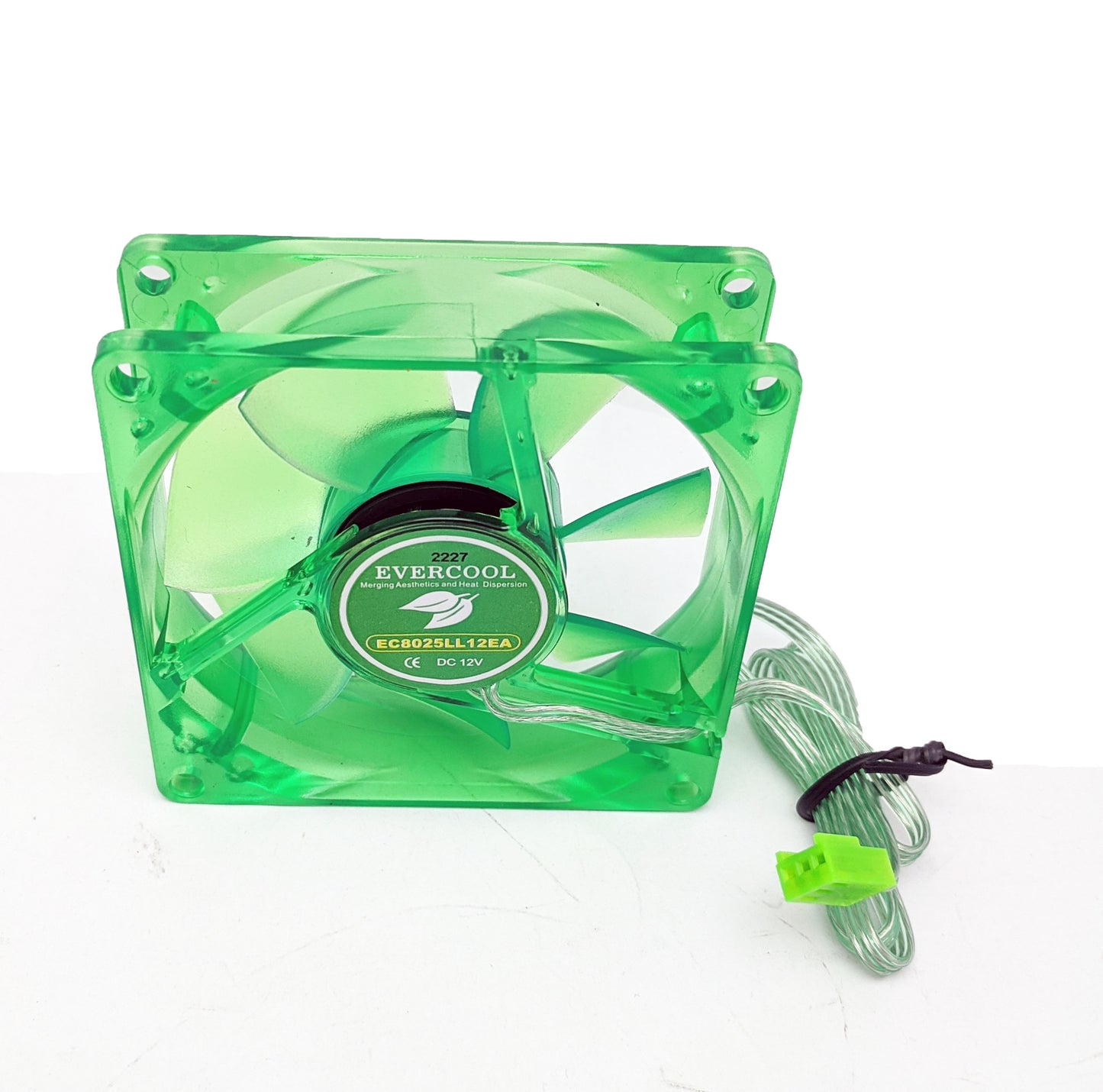 4-pack: NEW Evercool Ever Green 80mm 3pin 16dBA Super Quiet  PC Case Cooling Fan EGF-8