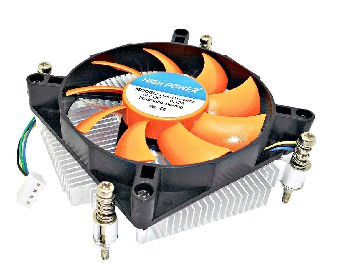 Lot 7: NEW HIGH POWER® LGA-115x-mITX 1U Low-Profile Quiet 80mm CPU Cooling Fan i5 i7