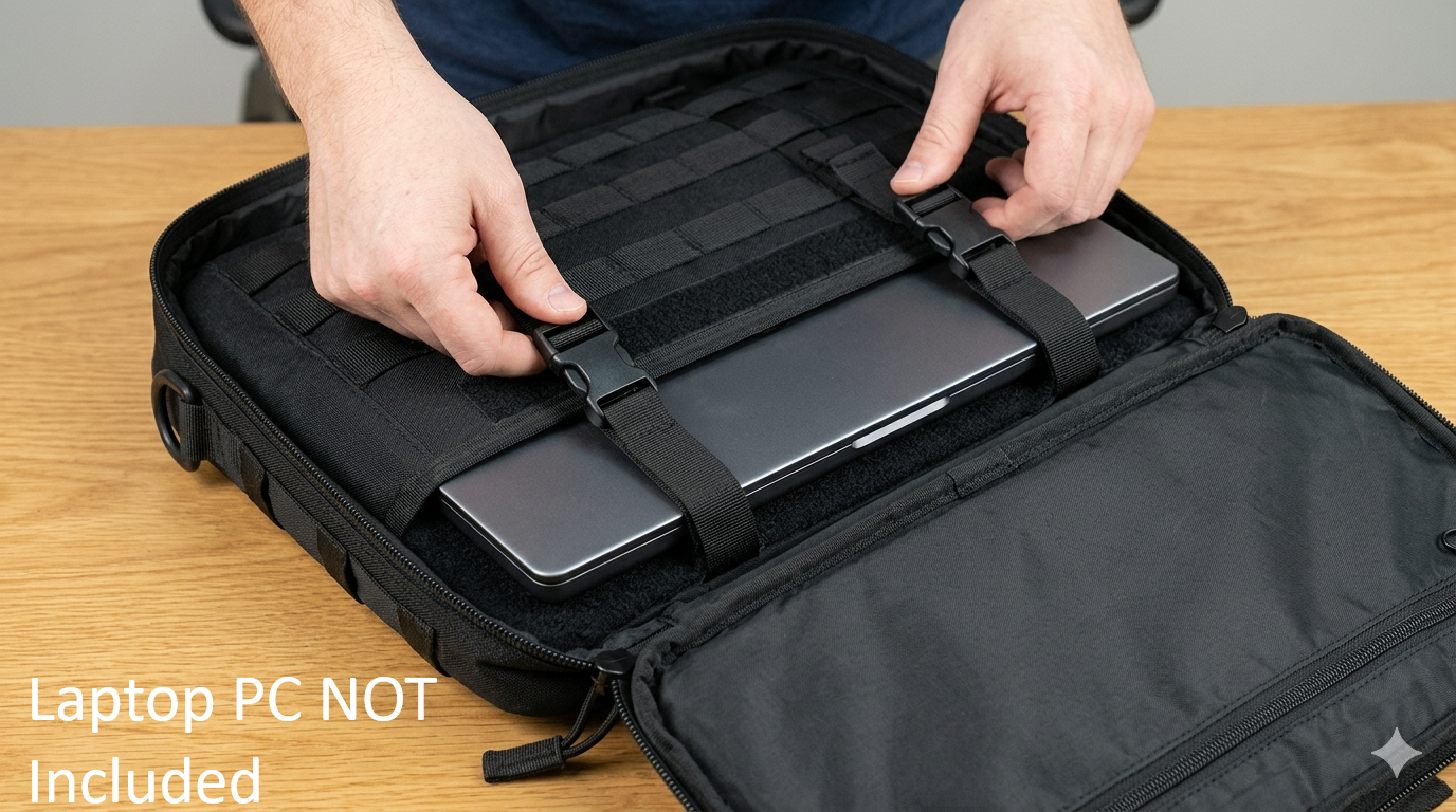 NEW 17" Black PC Laptop/Notebook Briefcase Carrying Case Bag w/ Shoulder Strap