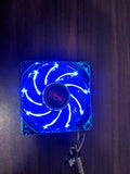New LOT 2:Enermax 80mm x 25mm Blue 9x LED Smart Case Fan 3pin w/ Thermal Control
