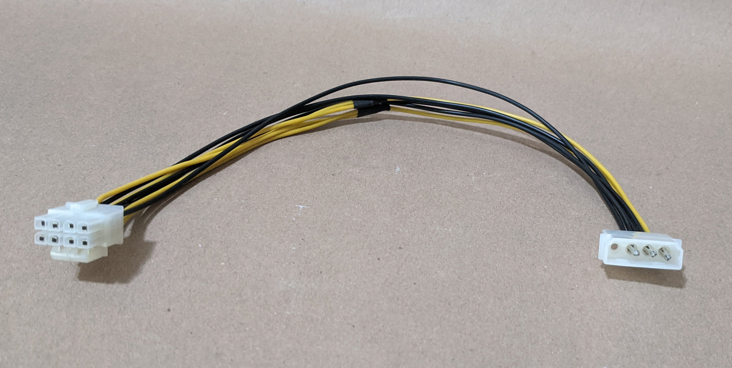 NEW Universal 12V Motherboard Xeon ATX12V/ EPS12V 4pin or 8pin Adapter Cable
