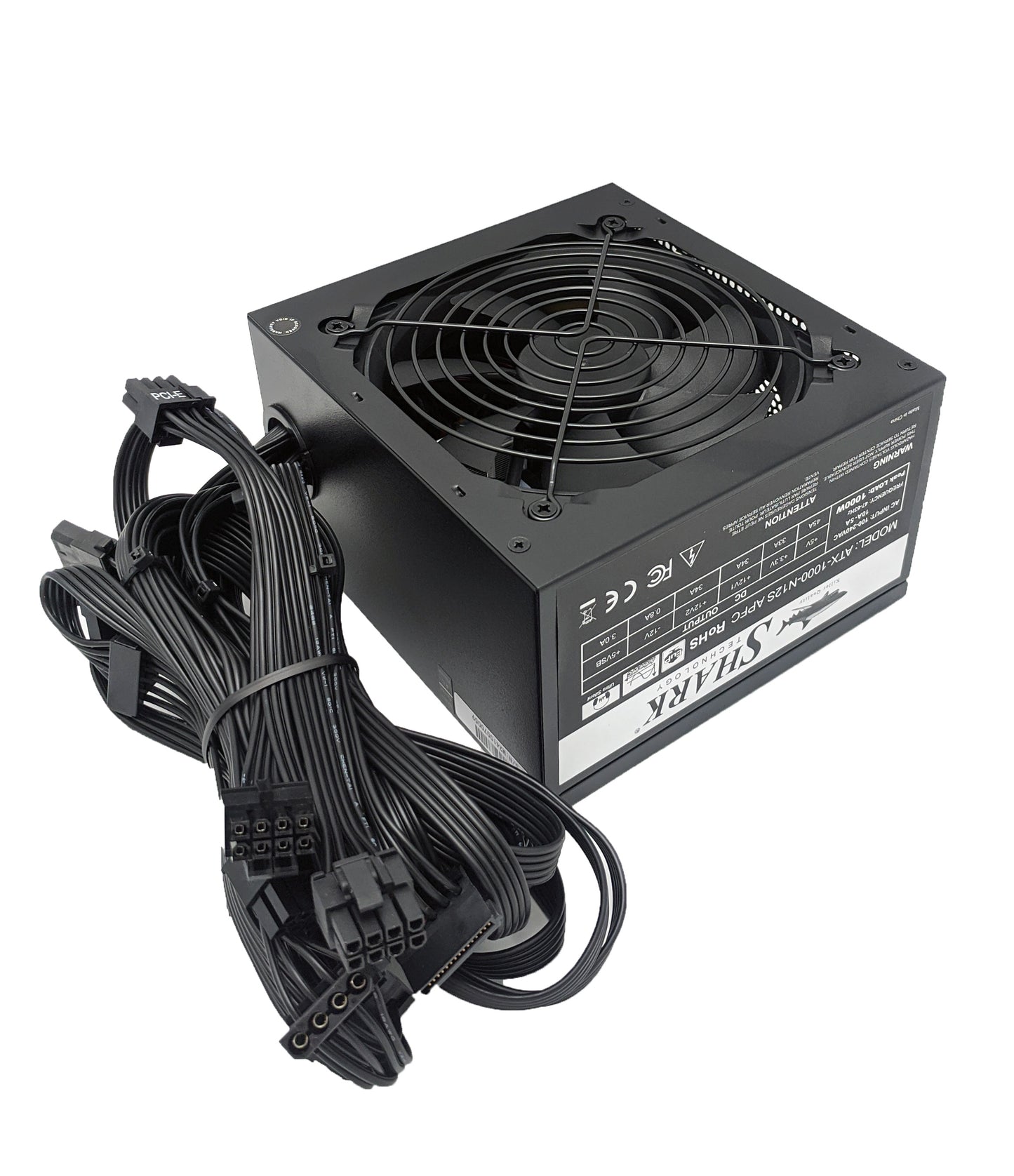 NEW SHARK TECHNOLOGY 1000W APFC Dual PCI-E 12V i7 Gaming PC ATX Power Supply