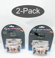 2-Pack: NEW Evercool Overclock LED Cooler Fan for Intel Core 2 Duo P4 Socket T LGA 775 CPU HPH-9525CU
